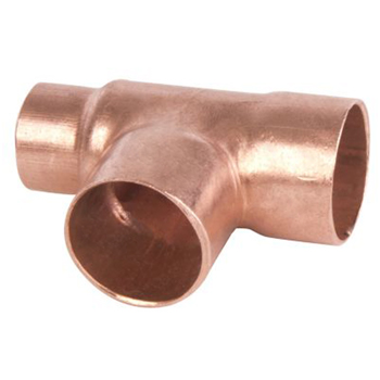 TEE DE COBRE REDUCCION 1/2"X1/2"X3/4" (711-R)